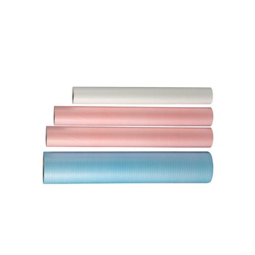 Cina Disposable Hospital Examination Table Tissue Bed Cover Roll Smooth Paper Medical Bed Sheet Rolls Couch Exam Table Paper Rolls Produttore