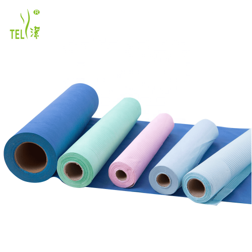 Cina Telijie Disposable Bed Sheet Roll, Paper + PE Film Composite, Class I Medical Device, Non-Sterile CE/ISO13485 Certified, 30*30/30*40/40*40cm Produttore
