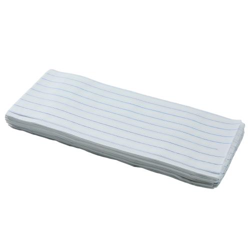 Disposable Paper & PE Film Bed Sheets with Blue Line Texture