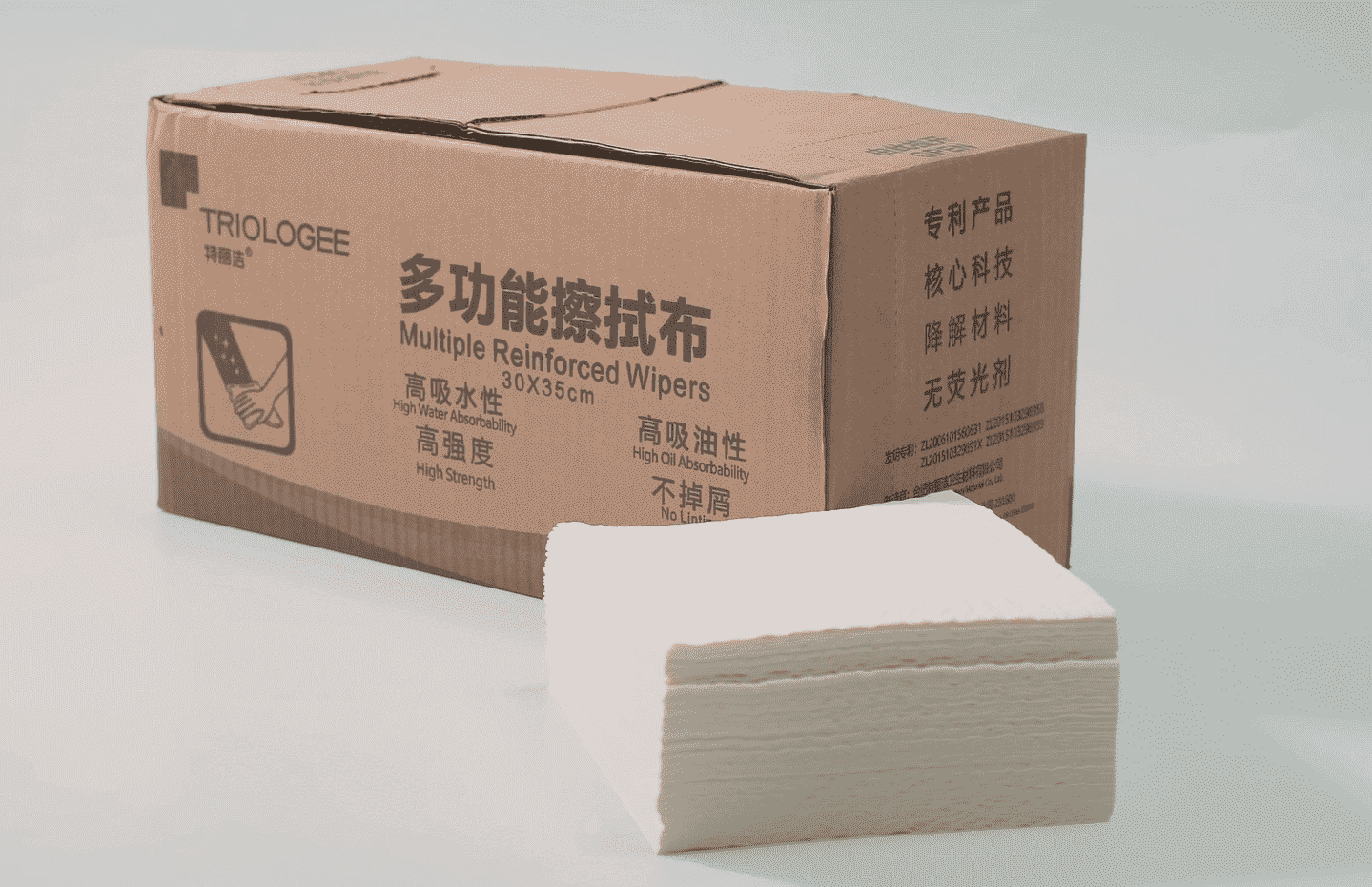 Rotolo di carta assorbente sterile a 4 strati rinforzato con garza, salviette per la pulizia industriale, salviette mediche